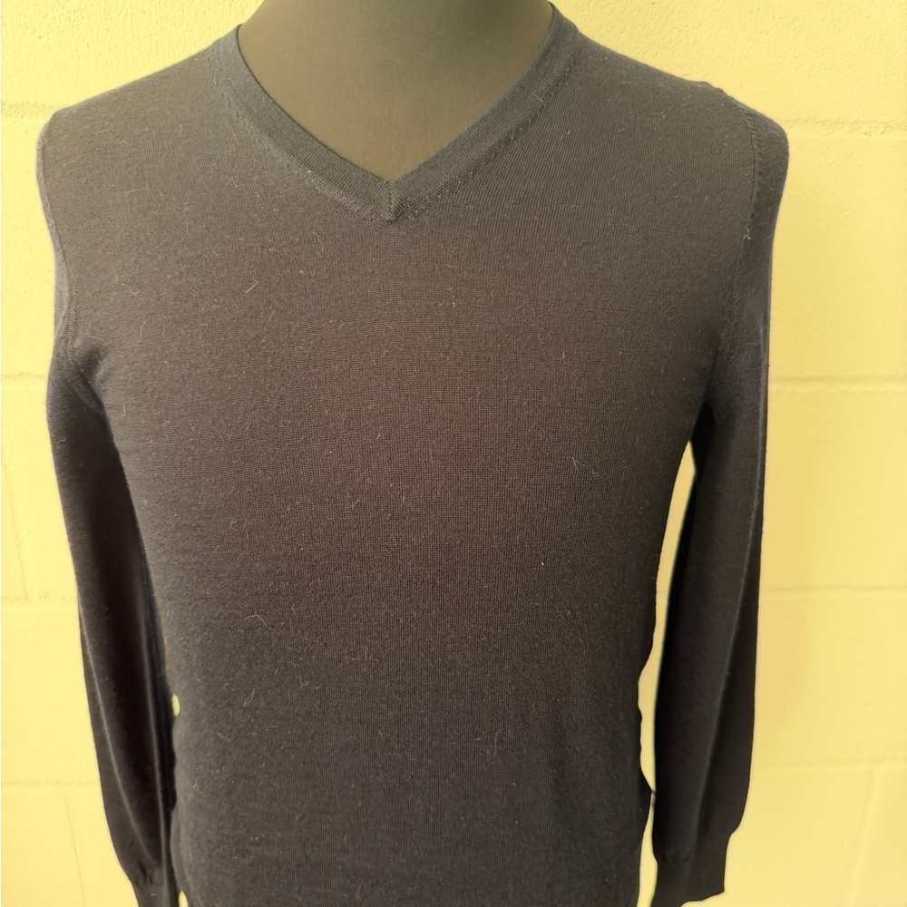 Suitsupply Navy V-Neck Men's Sweater